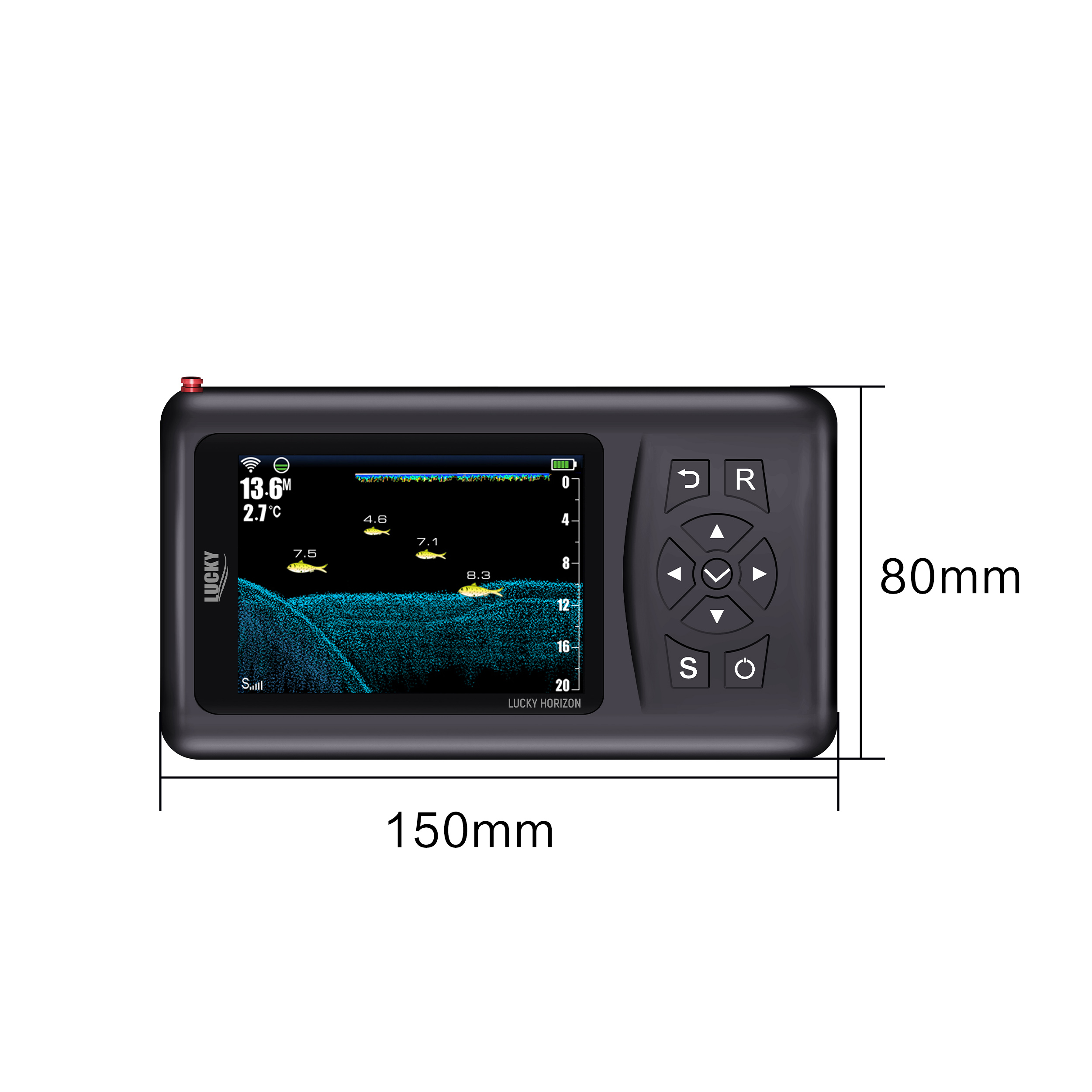 Fish finder on kayak