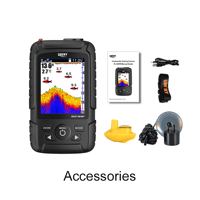 Ручной эхолот Lucky Fishfinder FF718LIC-WT, эхолот для береговой рыбалки