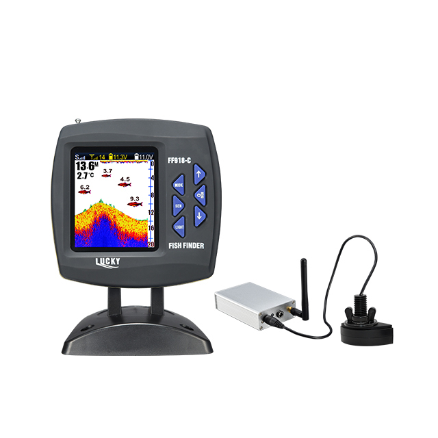 Ручной эхолот Lucky Fishfinder FF718LIC-WT, эхолот для береговой рыбалки