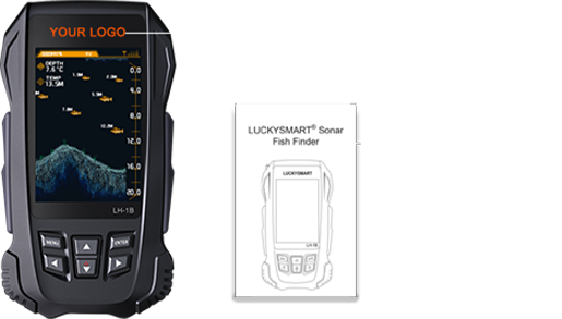 Портативный эхолот Lucky Fishfinder LH-1B с эхолотом