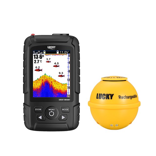 Ручной эхолот Lucky Fishfinder FF718LIC-WT, эхолот для береговой рыбалки